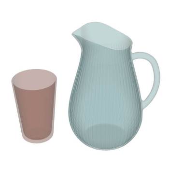 宜家玻璃水壶装饰SU模型 SU模型下载