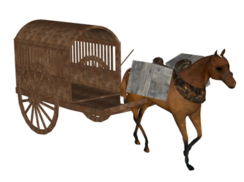 [交通]中式古代马车 免费SketchUp模型