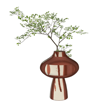 [装饰]日式侘寂风花瓶SU模型