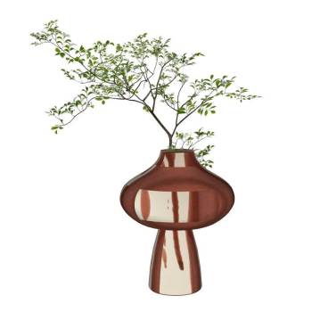 日式侘寂风花瓶SU模型 SU模型下载