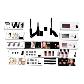 香奈儿彩妆专柜化妆品装饰SU模型 SU模型下载