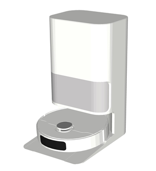 [家电]扫地机器人自动集尘基站 SketchUp模型 SU模型免费下载 - 草图大师模型库