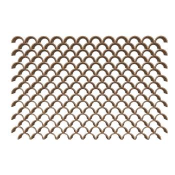 鱼鳞瓦片墙装饰装饰SU模型 SU模型下载