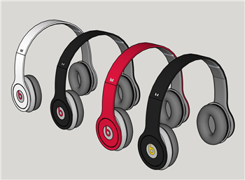 [装饰]头戴式耳机 免费SketchUp模型