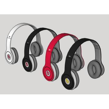 头戴式耳机装饰SU模型 SU模型下载