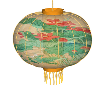 [装饰]中式东方美学装饰灯笼 免费SketchUp模型