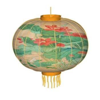 中式东方美学装饰灯笼装饰SU模型 SU模型下载