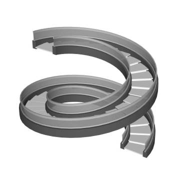 双螺旋楼梯楼梯SU模型 - SU模型免费下载_sketchup模型