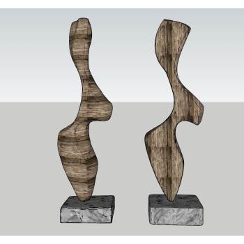 抽象雕塑雕塑SU模型 SU模型下载