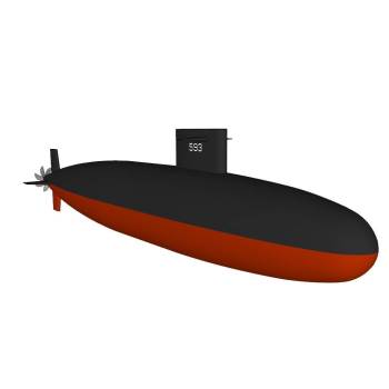 潜水艇 SU模型下载