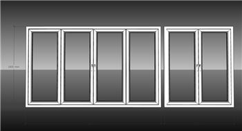 铝合金推拉窗门窗SU模型 SU模型下载