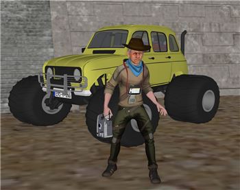 探险人物探险装备人物SU模型 SU模型下载