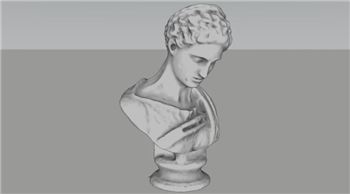 欧式半身像维纳斯雕塑雕塑SU模型 SU模型下载
