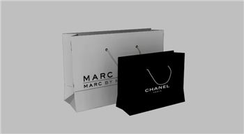 奢侈品购物袋纸袋装饰SU模型 SU模型下载