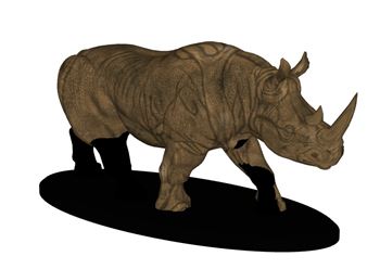 犀牛装饰雕塑雕塑SU模型 SU模型下载