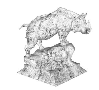 大理石犀牛动物雕塑雕塑SU模型 SU模型下载
