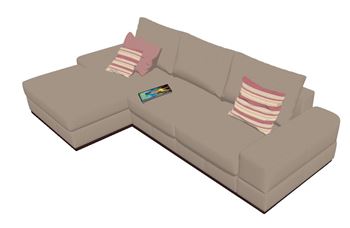 L型转角沙发沙发SU模型 SU模型下载