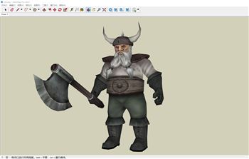 矮人战士人物人物SU模型 - SU模型免费下载_sketchup模型