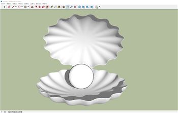 贝壳珍珠SU模型 - SU模型免费下载_sketchup模型