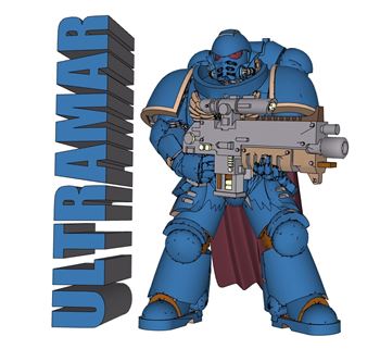 战锤40K极限战士SU模型 SU模型下载