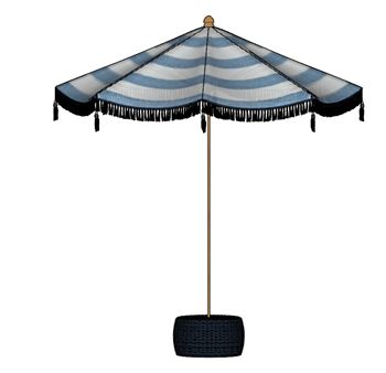 户外遮阳伞庭院伞装饰SU模型 SU模型下载