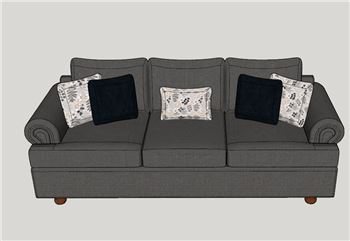 三人位沙发SU模型 SU模型下载