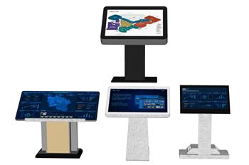 触控查询一体机导览屏SU模型 SU模型下载