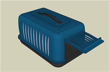 便携宠物笼SU模型 SU模型下载