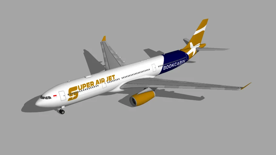 空客A330民航客机SU模型 SU模型下载