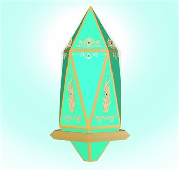 欧式雕花水晶灯SU模型 SU模型下载