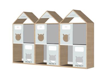 PETKIT双层宠物寄养柜SU模型 SU模型下载