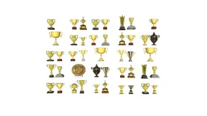 荣誉奖杯SU模型 SU模型下载