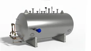卧式不锈钢储罐SU模型 SU模型下载