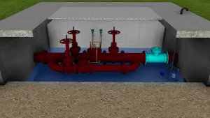 地下管道阀门井SU模型 SU模型下载