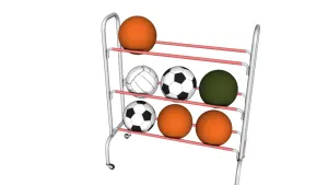 体育球类收纳架SU模型 - SU模型免费下载_sketchup模型