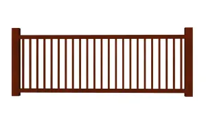 简约实木栏杆SU模型 SU模型下载