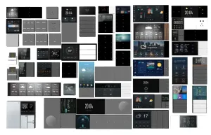 智能开关面板组件SU模型 SU模型下载