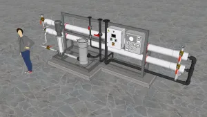 化工污水反渗透水处理机组SU模型 SU模型下载