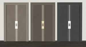 现代轻奢别墅大门SU模型 SU模型下载