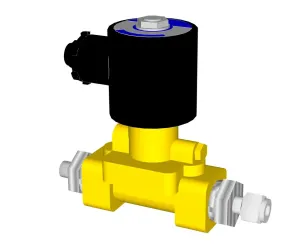 工业电磁阀SU模型 SU模型下载