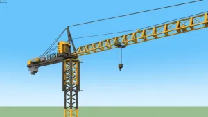 塔吊塔式起重机SU模型 SU模型下载