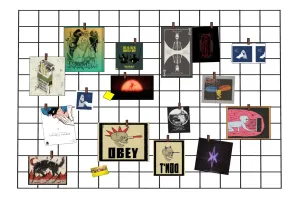 街头艺术主题灵感墙SU模型 SU模型下载