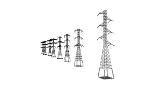 高压塔电力设备SU模型 SU模型下载