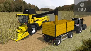 农业联合收割机作业场景SU模型 SU模型下载