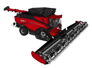 农业机械联合收割机SU模型 - SU模型免费下载_sketchup模型