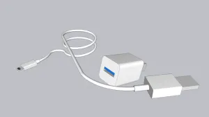 苹果手机机充电器充电头SU模型 - SU模型免费下载_sketchup模型