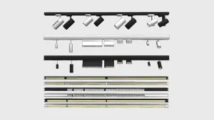 磁吸式轨道灯SU模型 SU模型下载
