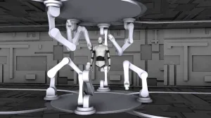 科幻机械臂组装机器人SU模型 SU模型下载