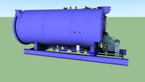 撬装式工业蒸汽锅炉SU模型 SU模型下载