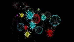 节日烟花特效组合SU模型 - SU模型免费下载_sketchup模型